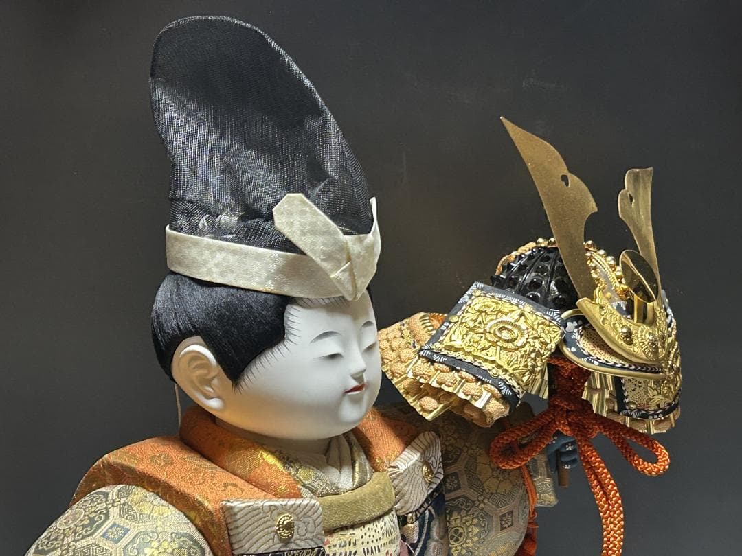 五月人形 武者人形　原米洲　節句人形　大将　将軍　侍　武者　木目込み人形　御所