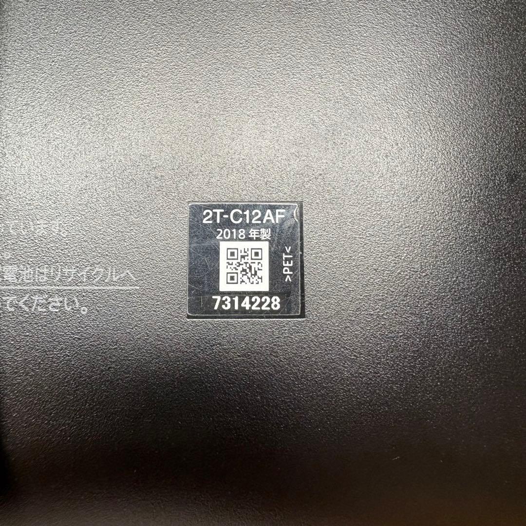 【中古品】シャープ ポータブル液晶テレビ AQUOS ブラック 2T-C12AF