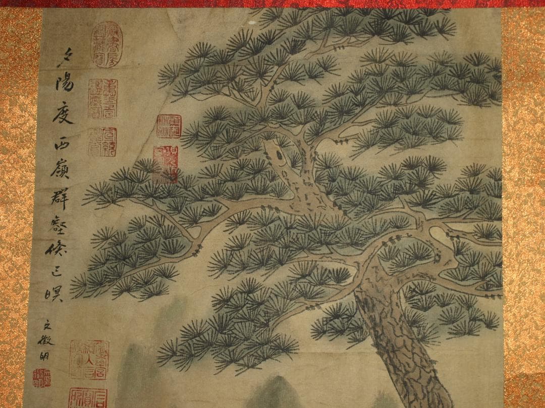 中国美术品 清時代の物図　肉筆絵　激安骨董品 BD221A13-3