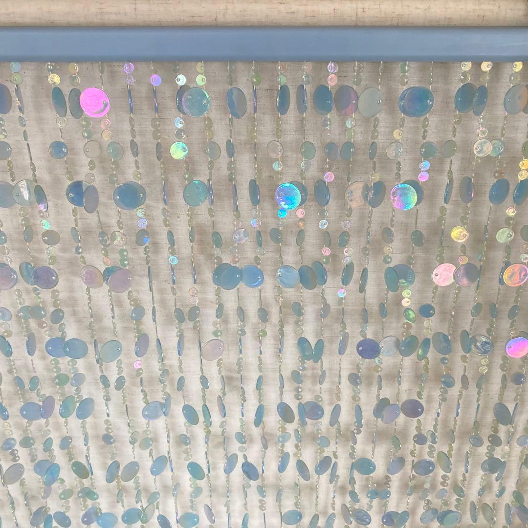 ドアカーテン のれん すだれ 間仕切り 壁掛け キラキラ 大型 ロング レトロ