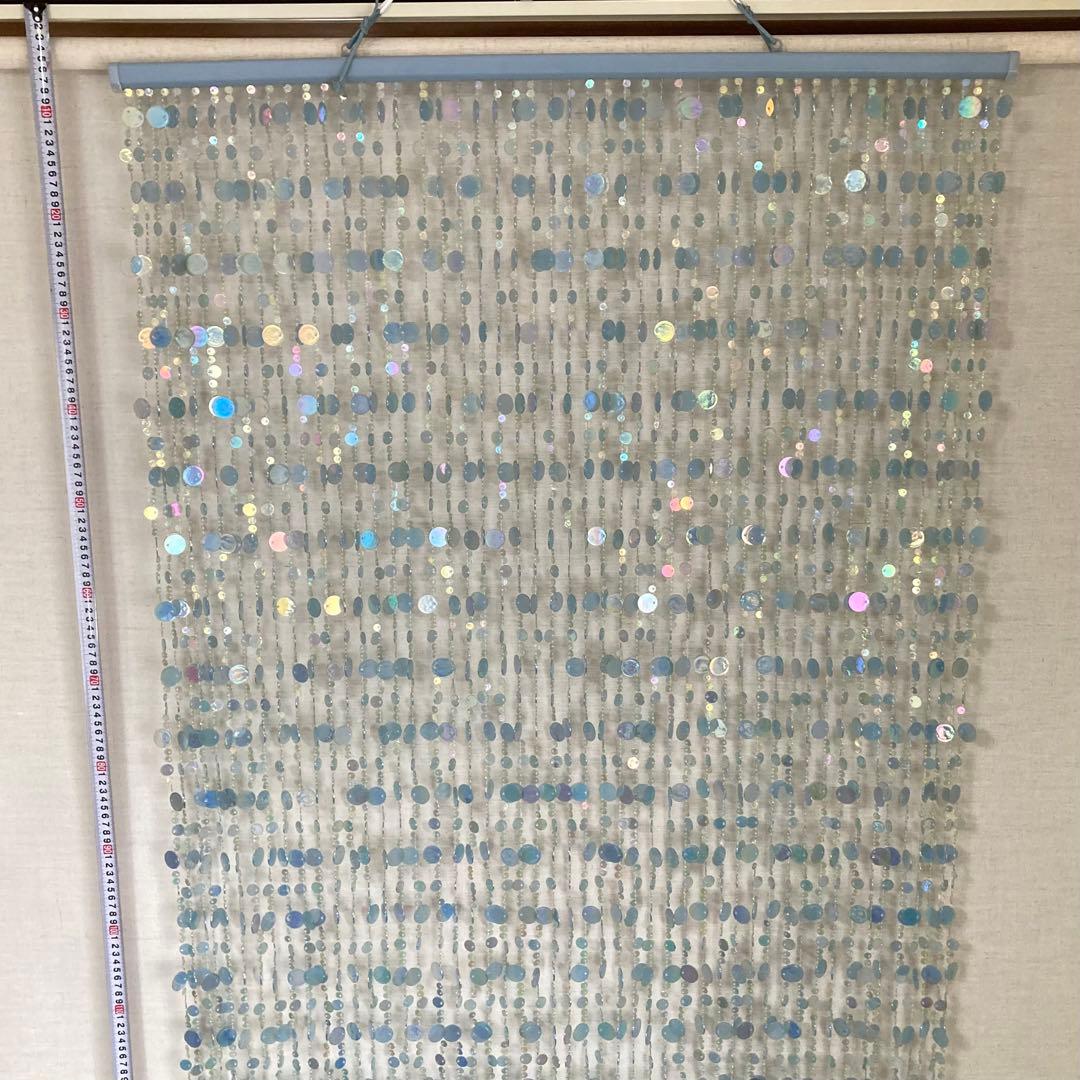 ドアカーテン のれん すだれ 間仕切り 壁掛け キラキラ 大型 ロング レトロ