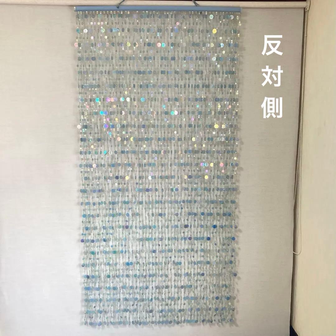 ドアカーテン のれん すだれ 間仕切り 壁掛け キラキラ 大型 ロング レトロ