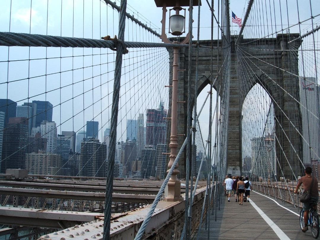 アメリカ ニューヨーク ステンドグラス ブルックリン橋グラスマスターズ社ブリッジ