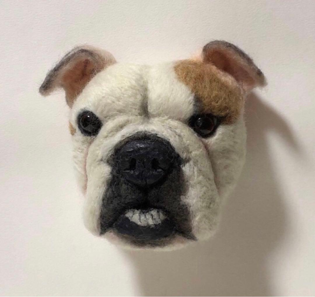 羊毛フェルト　オーダー　EブルFブルブリー　顔半立体