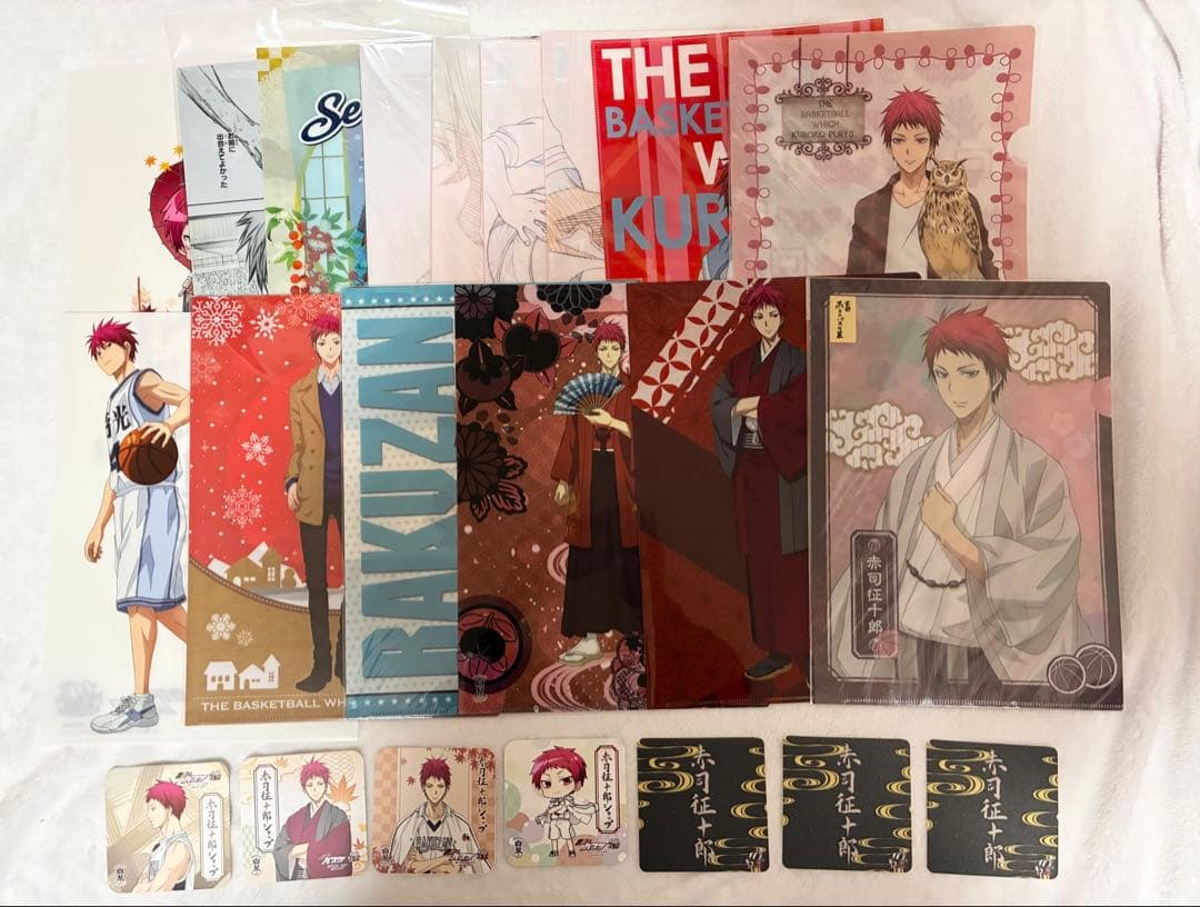 黒子のバスケ　赤司　まとめ売り　ぬいぐるみ　おまんじゅう　クリアファイル　ポスカ