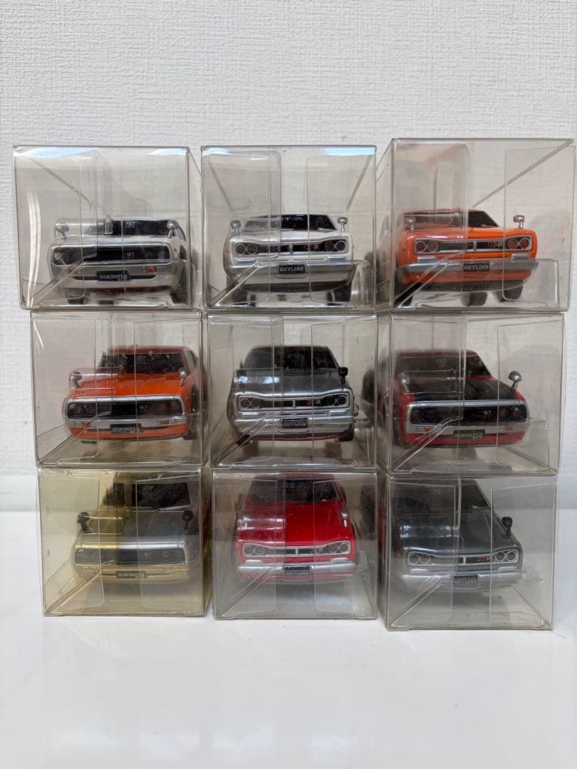 ミニカー スカイライン プルバックカー 9台セット