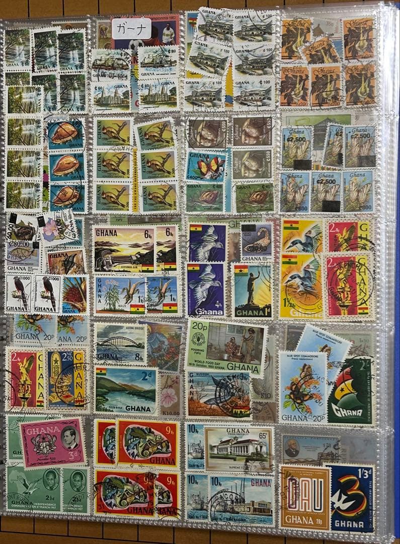 アフリカの切手　ファイル売り　超大量セット