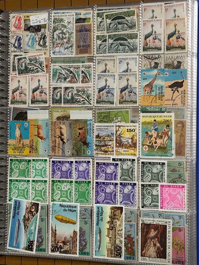 アフリカの切手　ファイル売り　超大量セット