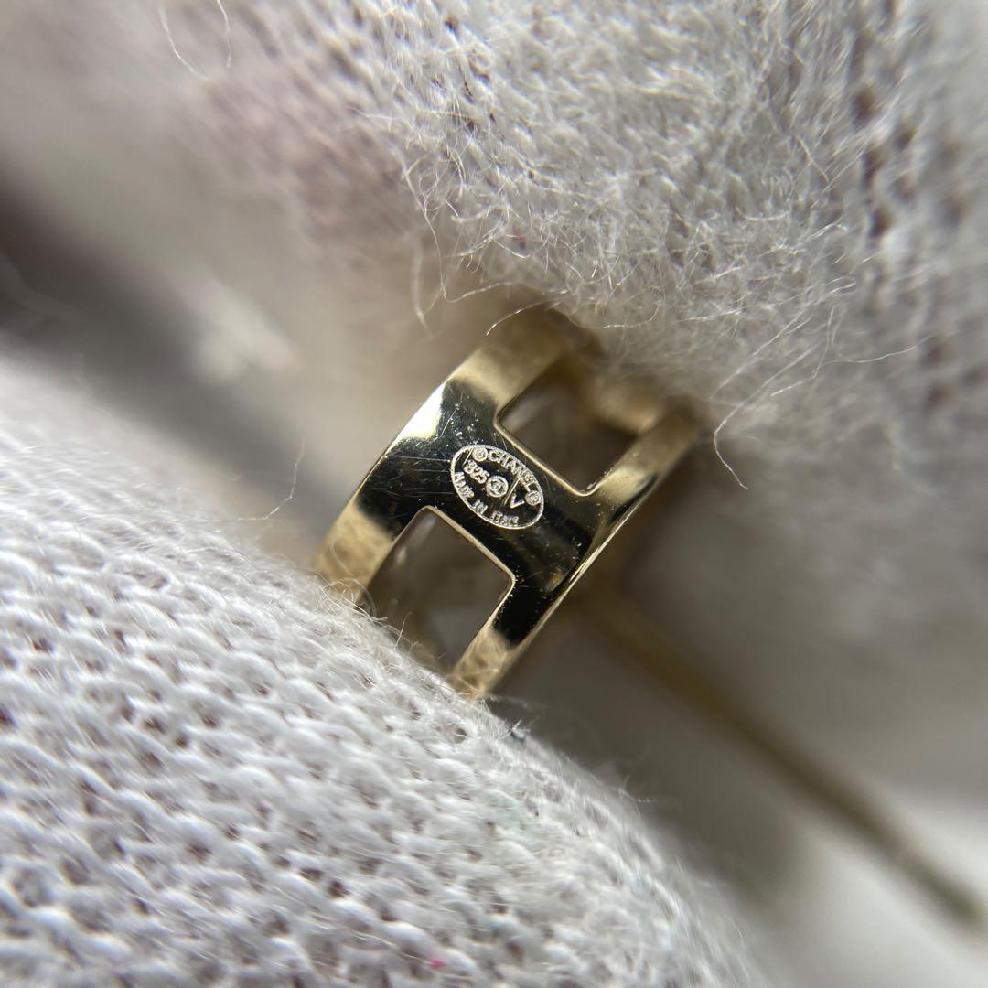 片耳 シャネルCHANEL ココマーク ボタンピアス B25 V ゴールド