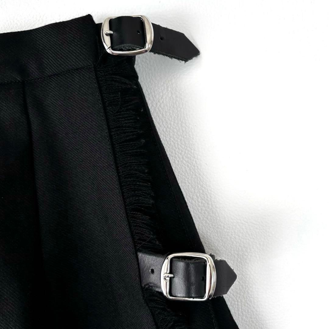 オニールオブダブリン ウールキルトスカート ブラック GB8