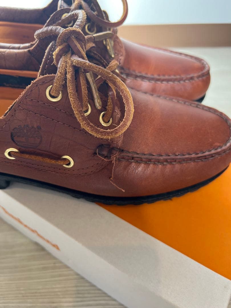 Timberland UA別注 3eye Lug Boat shoe