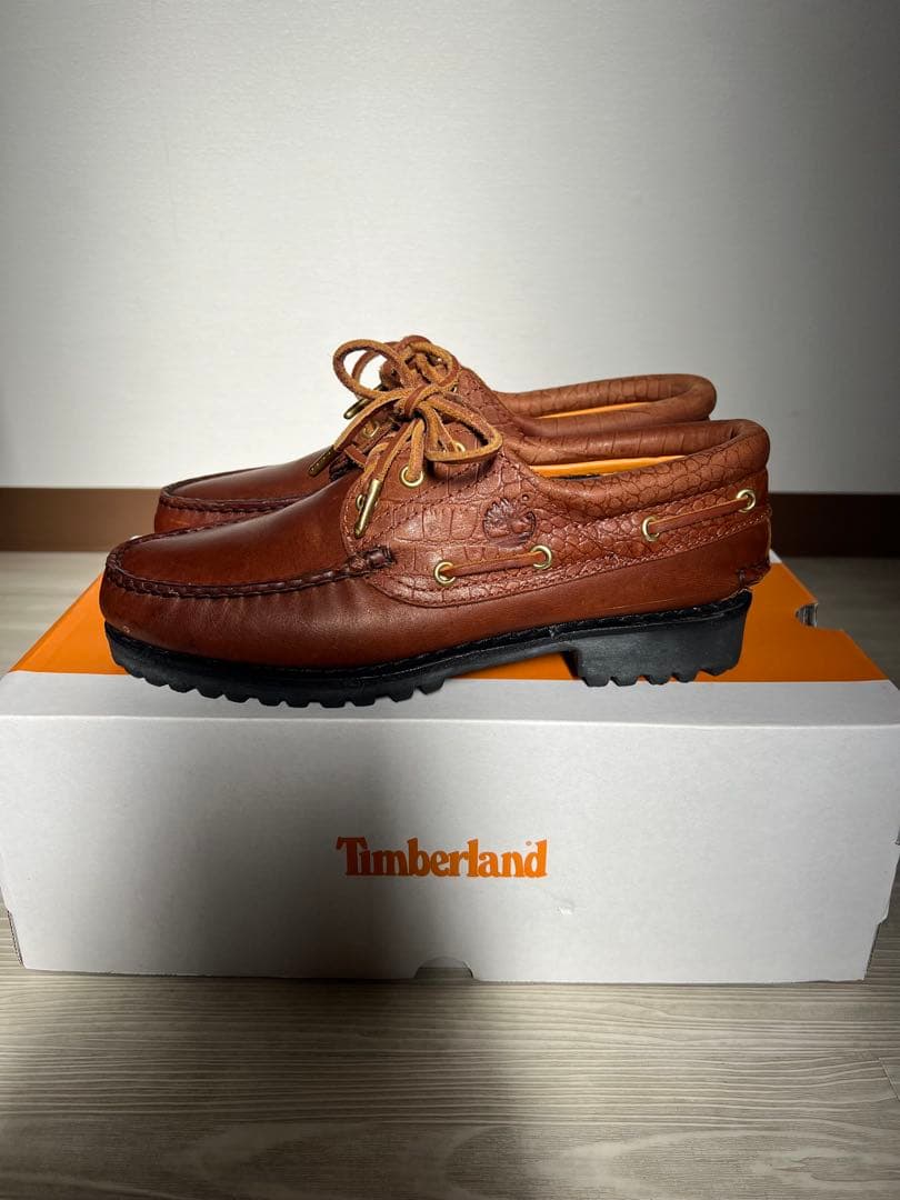 Timberland UA別注 3eye Lug Boat shoe