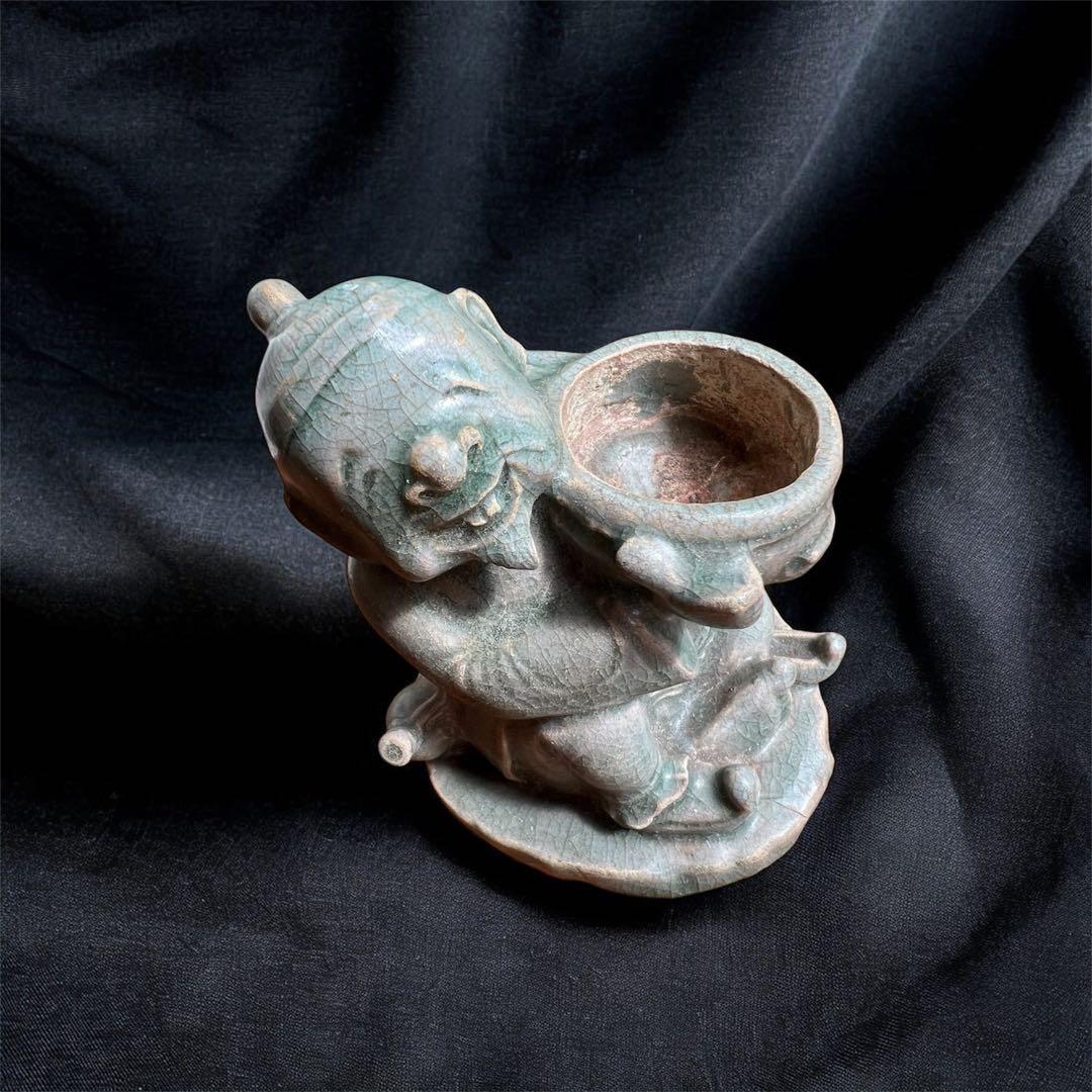 高麗青磁 香炉 珍品 置物 陶器 李朝 韓国 朝鮮 骨董品 古美術