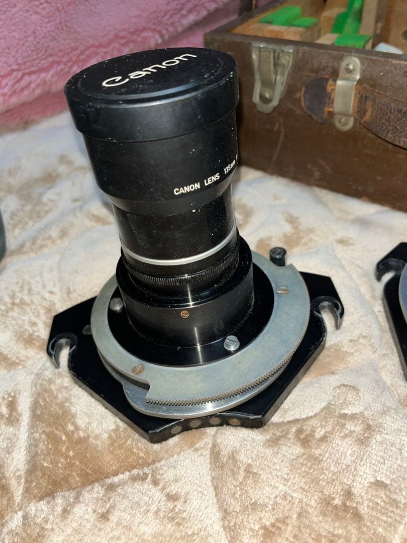 Canon 50mm ？レンズ 3本木製ケース付き