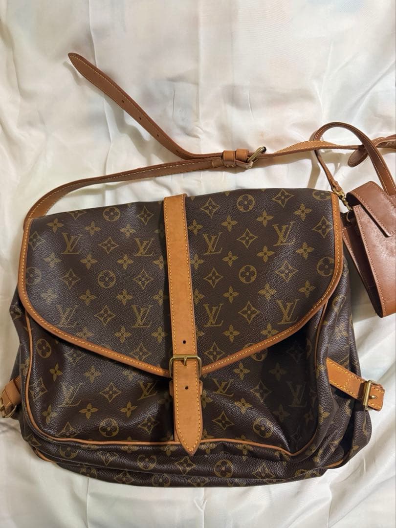 正規品 ルイヴィトン ソミュール モノグラム ショルダーバッグ