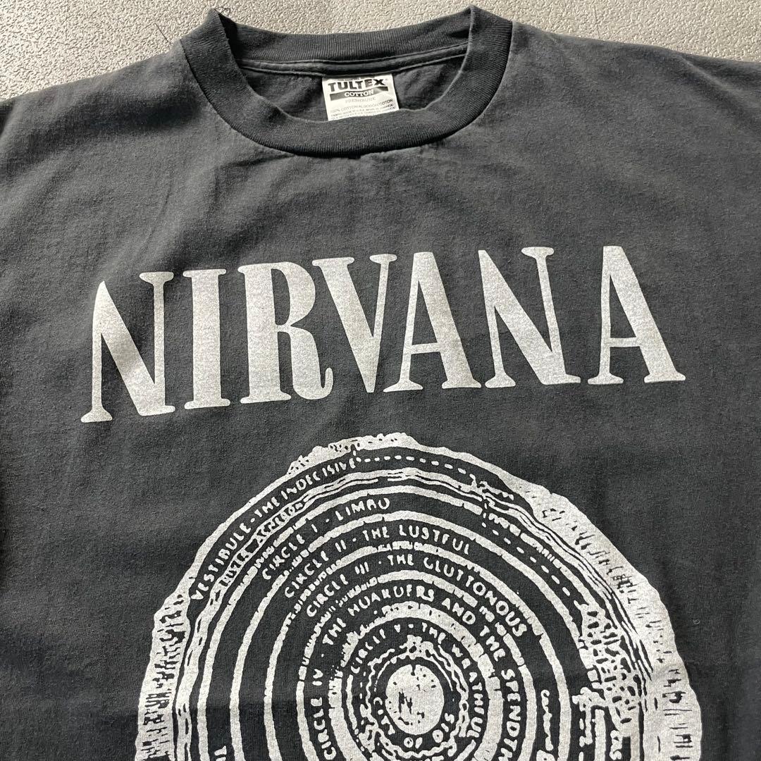 トップス NIRVANA s/s fade band t-shirt black l