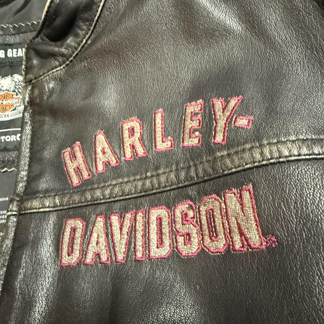 《90s》激安！　HARLEY DAVIDSON 山羊革　ライダースジャケット