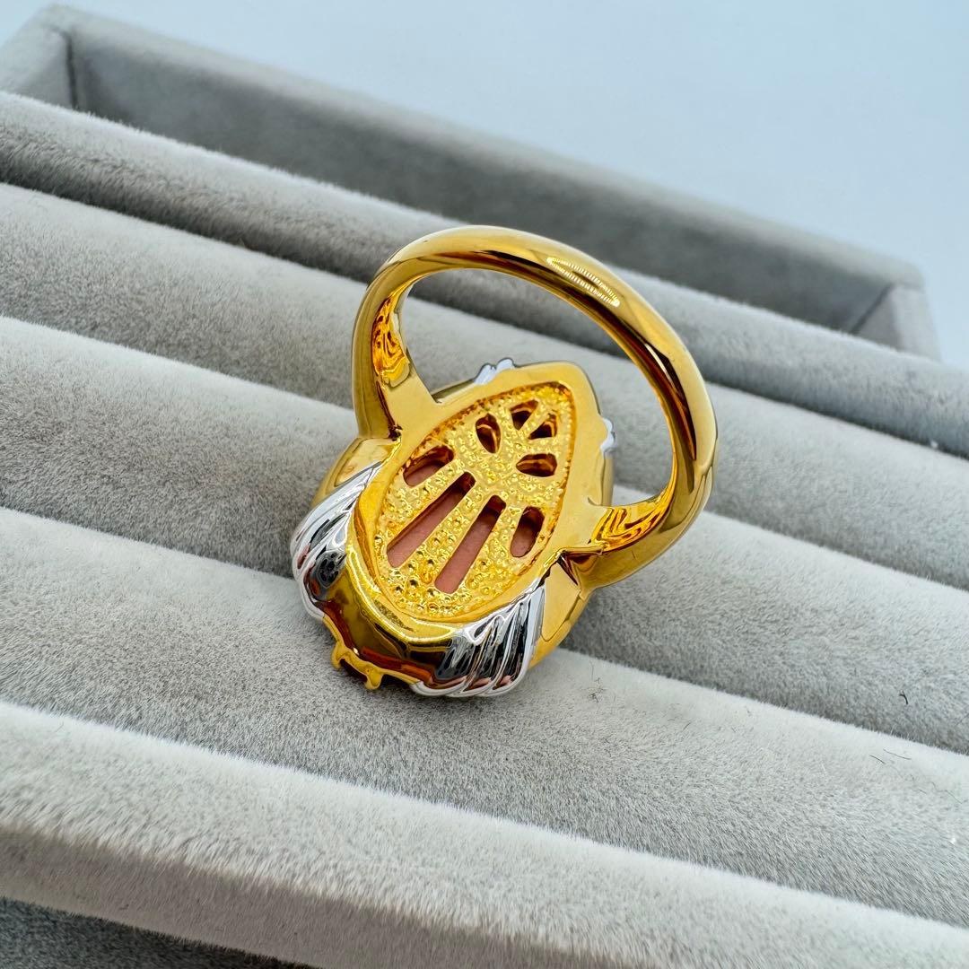 【ケース付き】Mucha ミュシャ カメオ　宝飾リングコレクション　13号　3点