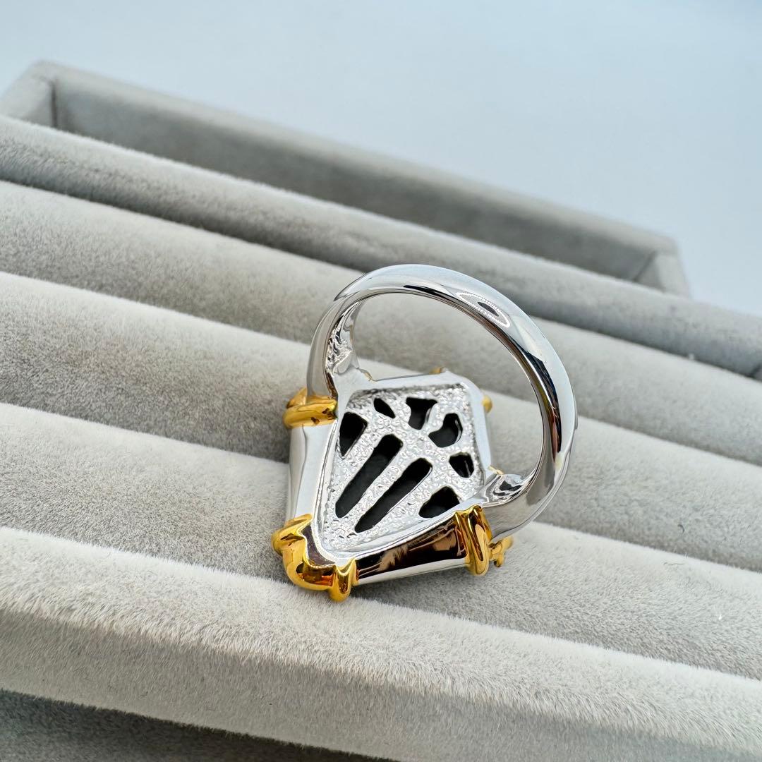 【ケース付き】Mucha ミュシャ カメオ　宝飾リングコレクション　13号　3点