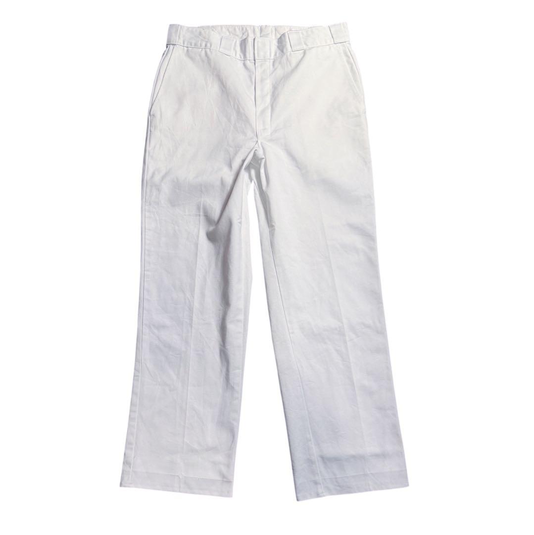 80s Dickies 874 チビタグ ワークパンツ W34 L29 白