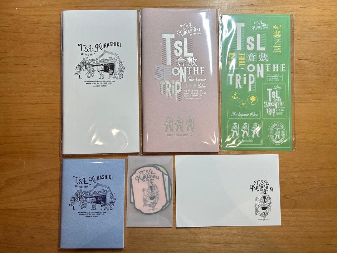 トラベラーズノート T.S.L倉敷限定3周年記念6点セット1