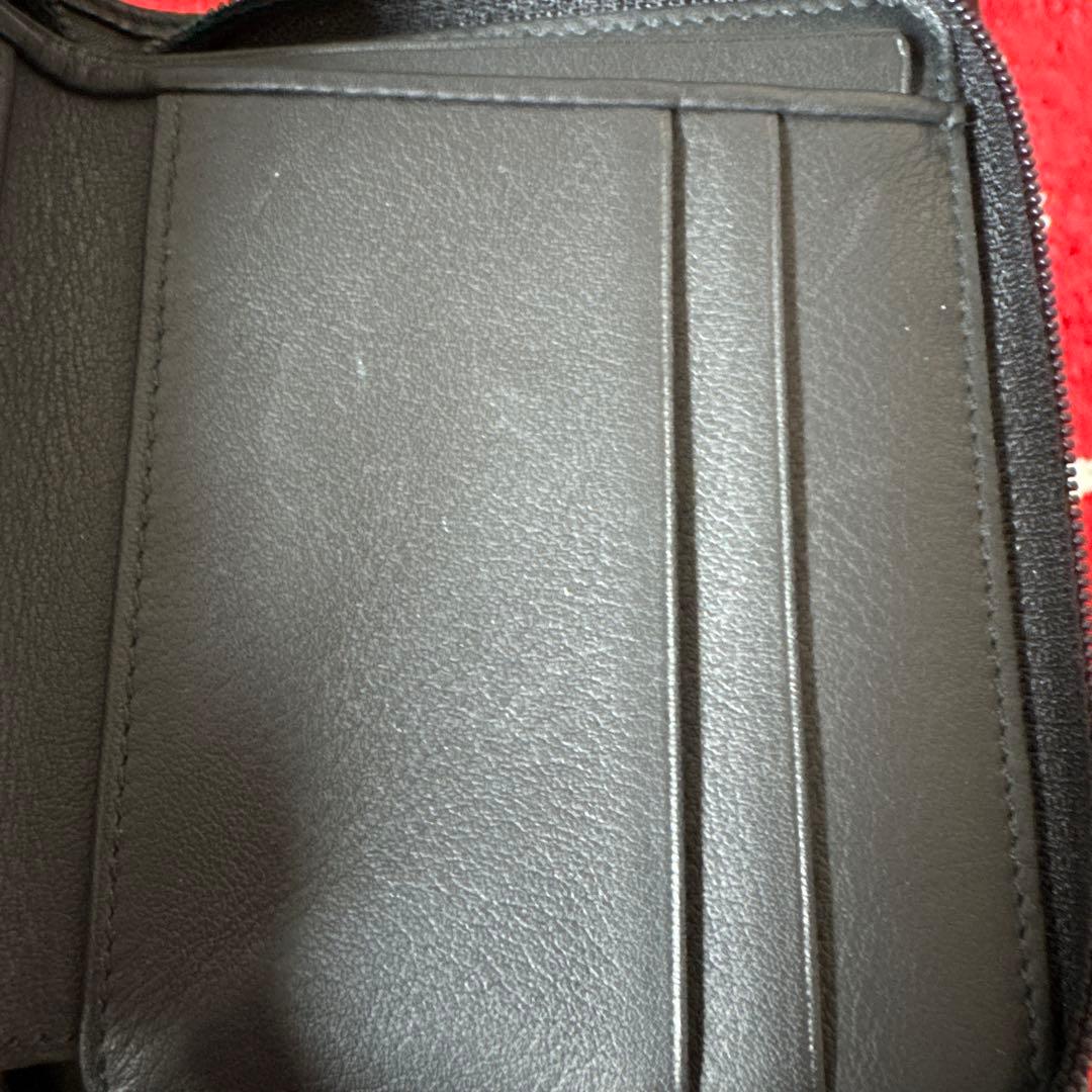 ロエベ　オールドロエベ　二つ折り財布　スエードとレザー