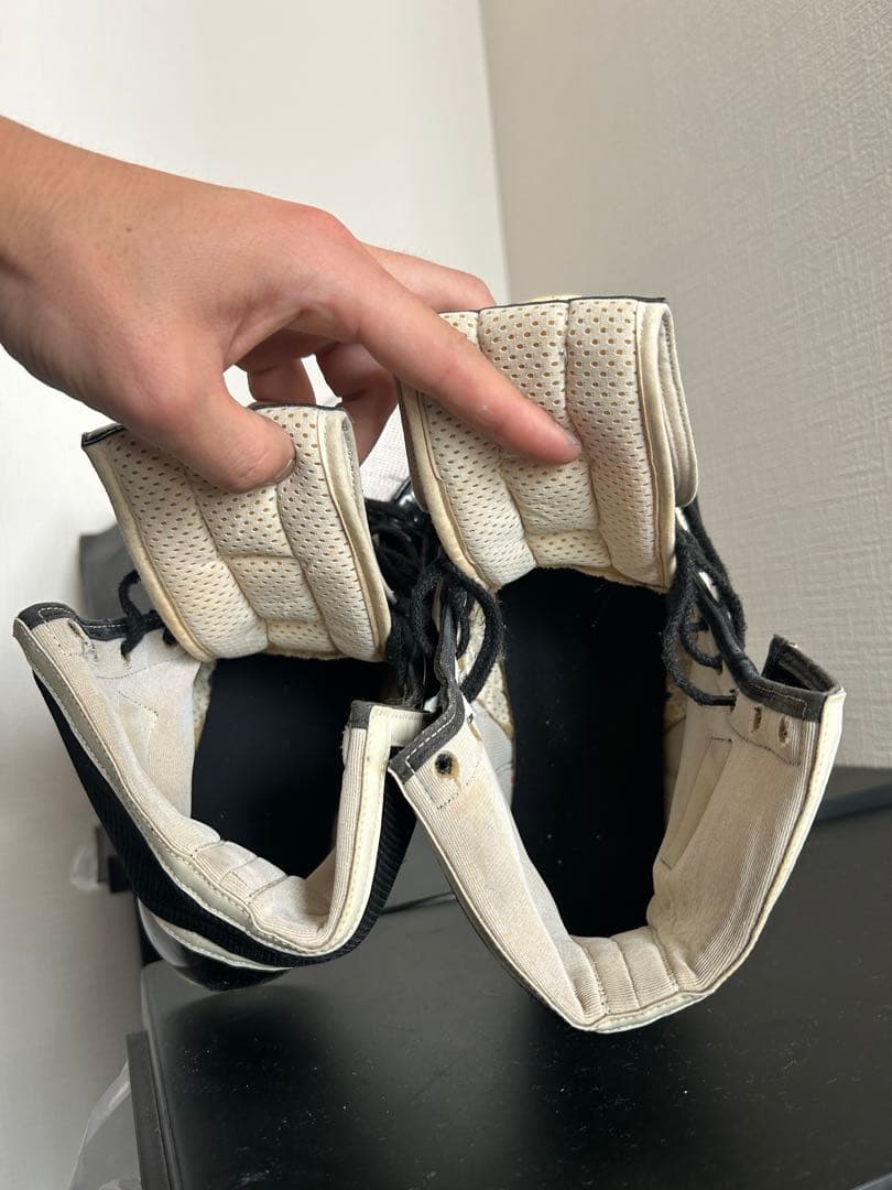 ボクシングシューズ ハイカット 黒/白