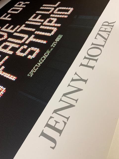 特別額装品/ジェニー・ホルツァー Times Spuare 1982