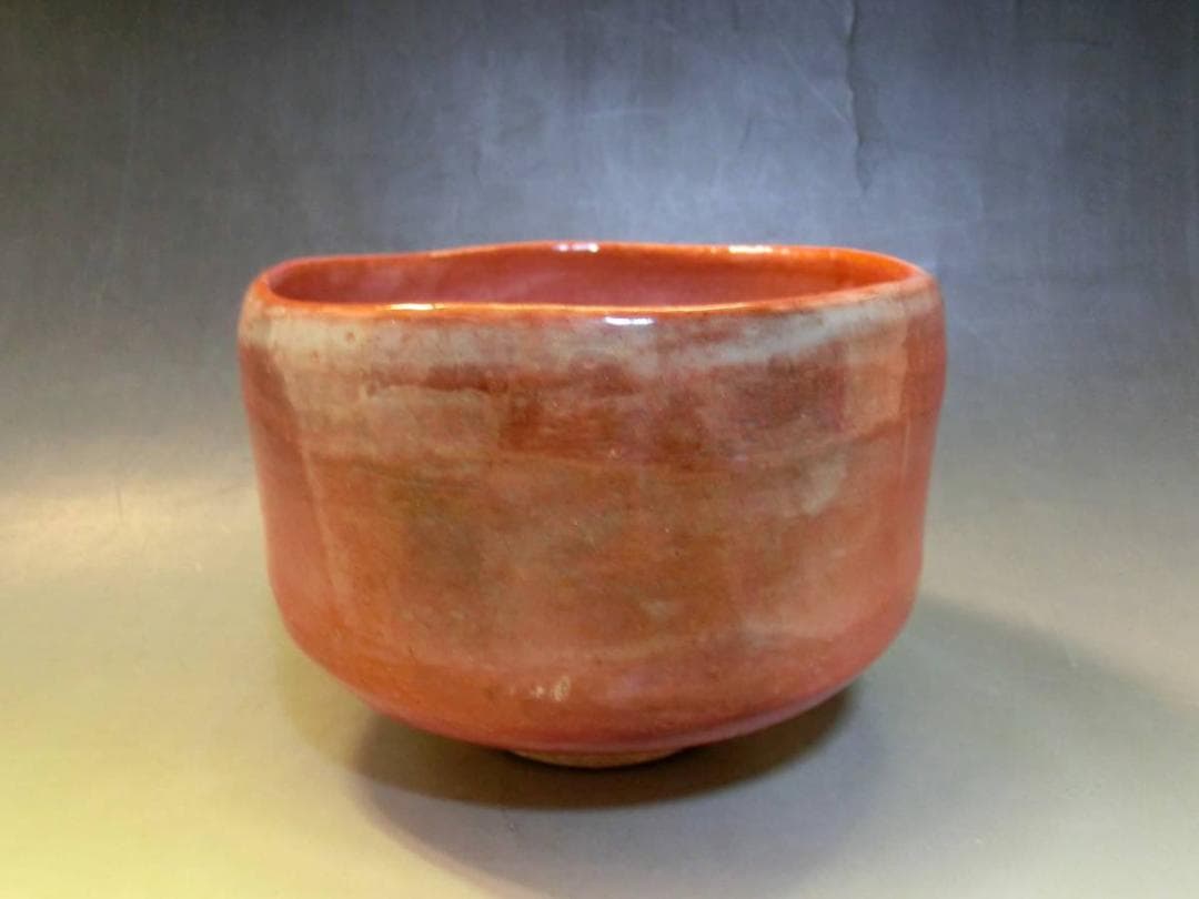 茶碗■赤楽 楽入窯 絵馬 馬駒 お茶道具 朱 古美術 時代物 骨董品■