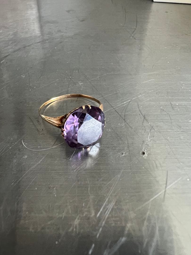 k18 リング　アメジスト