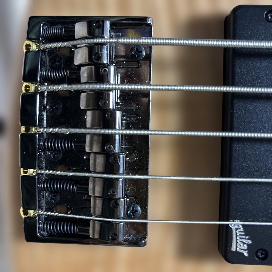 YAMAHA5弦ベース（TRBX605） アギュラーPU、バルトリーニプリ換装