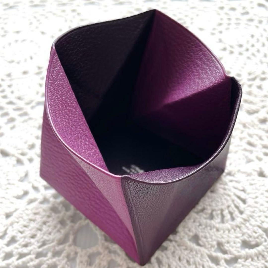 極美品　HERMES エルメス　ズールー　ケース　折り畳み式　パープル系