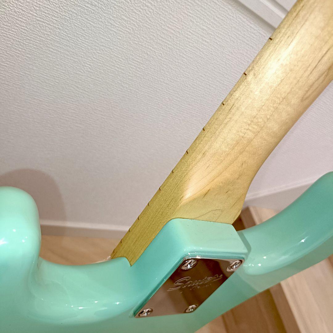 Squier ストラトキャスター エレキギター サーフグリーン メンテ済