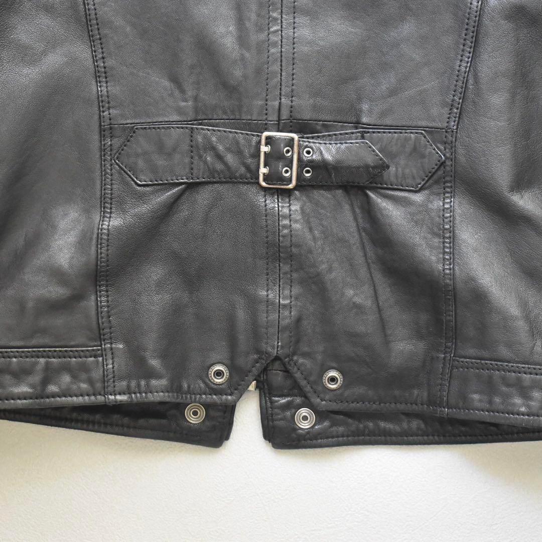B*i様 archive 00s DIESEL シープレザーライダース 裏地総柄