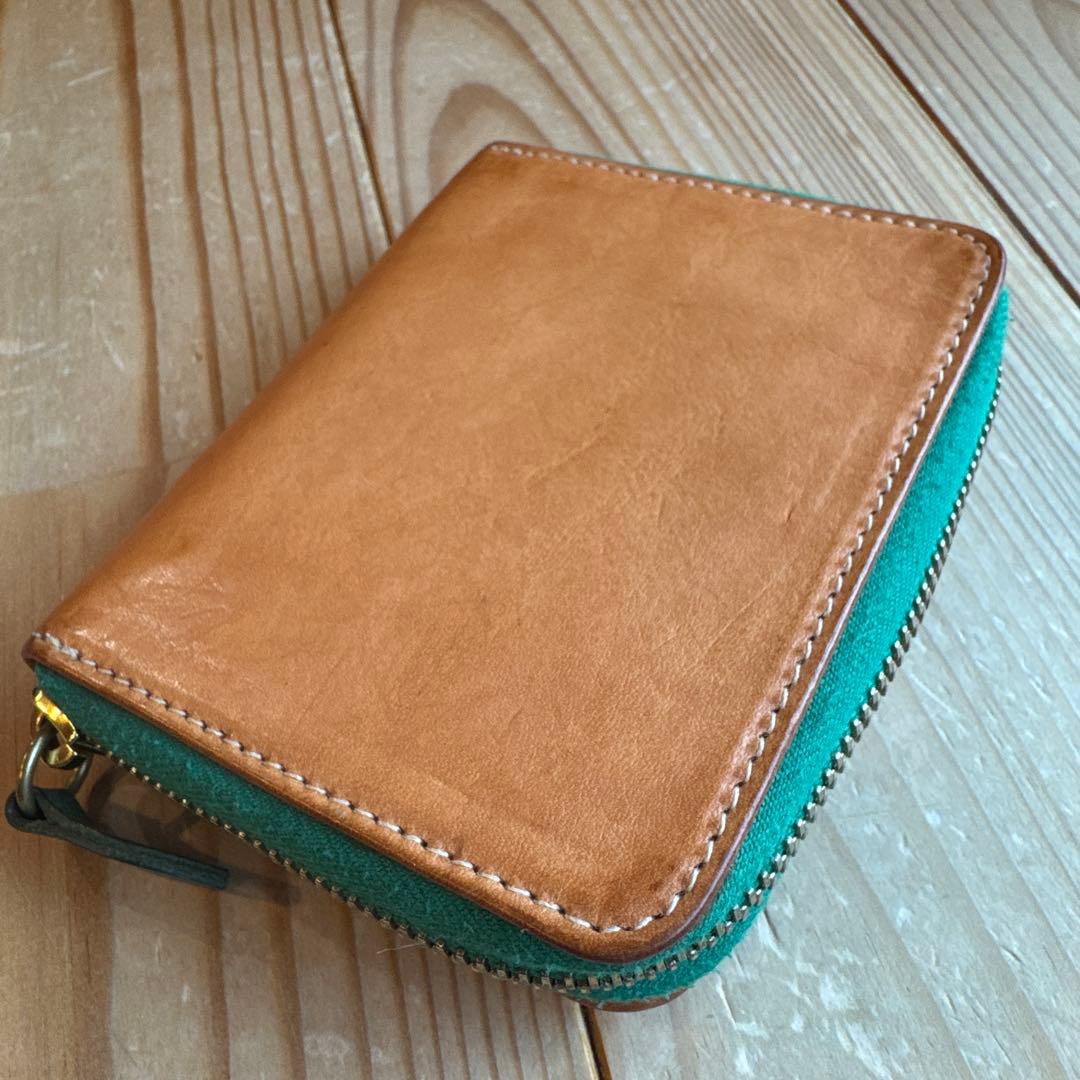 【レア＆美品】IL BISONTE 二つ折り財布 ヌメ ナチュラル 日本限定☆