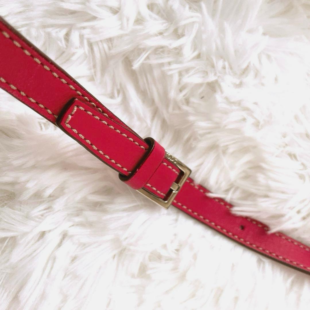 希少⭐︎TOD'S D-Styling ピンクレッド 2way ショルダーバッグ