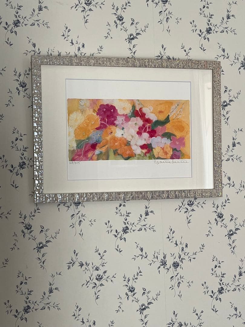 新品額入り版画　ジニー・キム　証明書付限定ジクレー　直筆サイン、EDあり