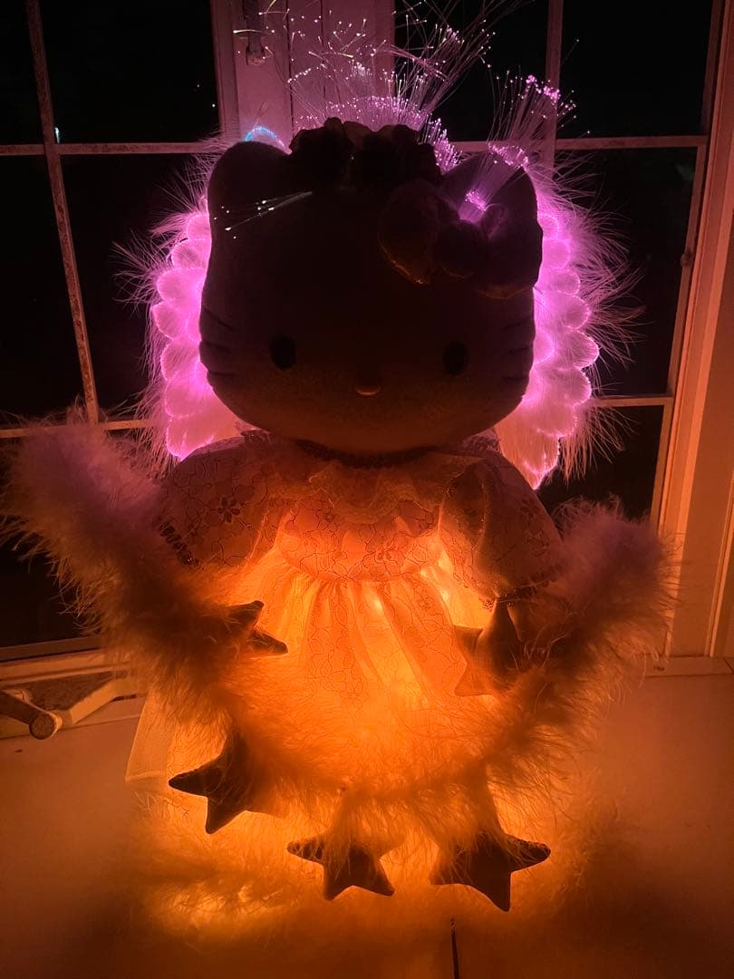 レア！ハローキティ ファイバーライト付きぬいぐるみ
