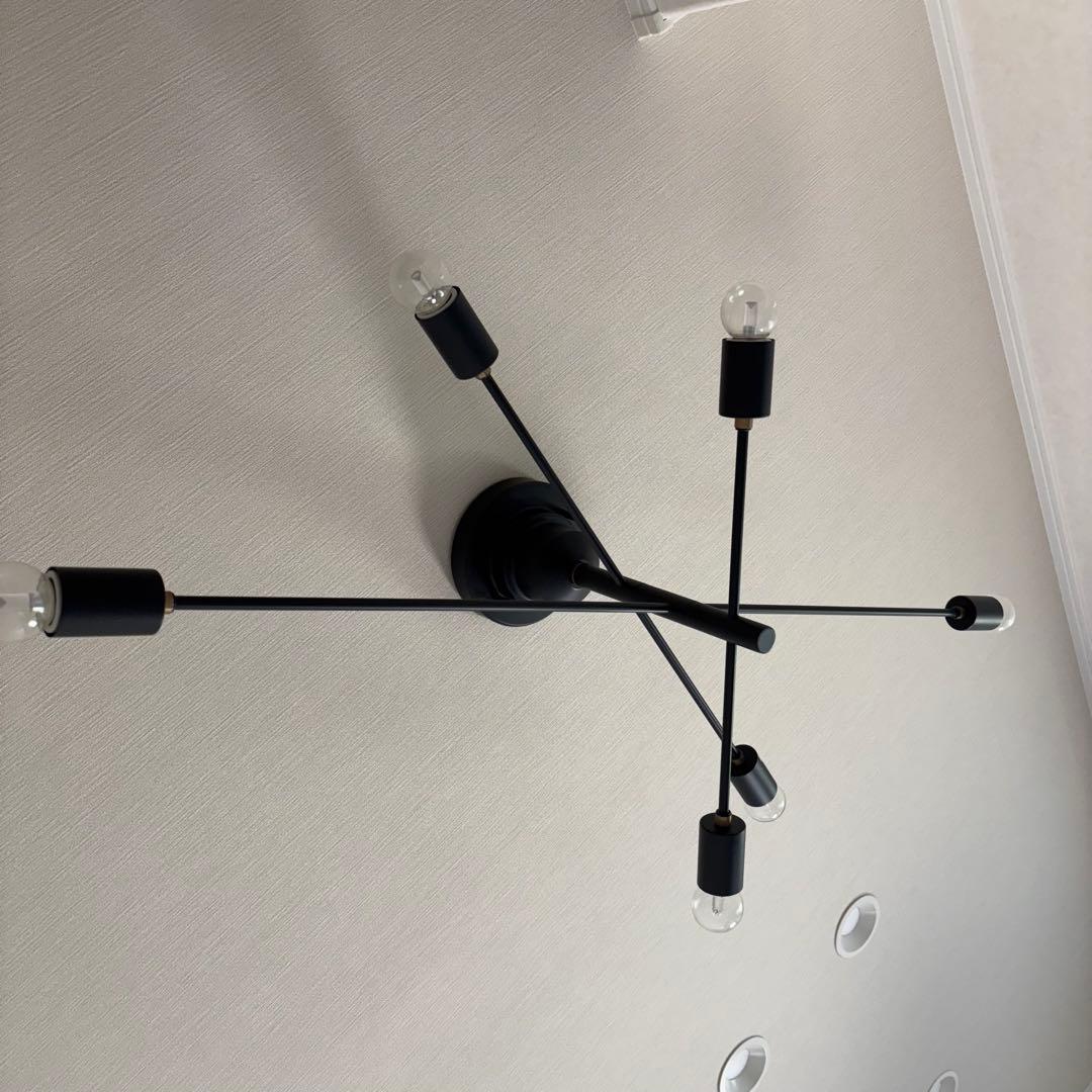 インターフォルム シーリングライト LT-2675 アストル ブラック 電球付