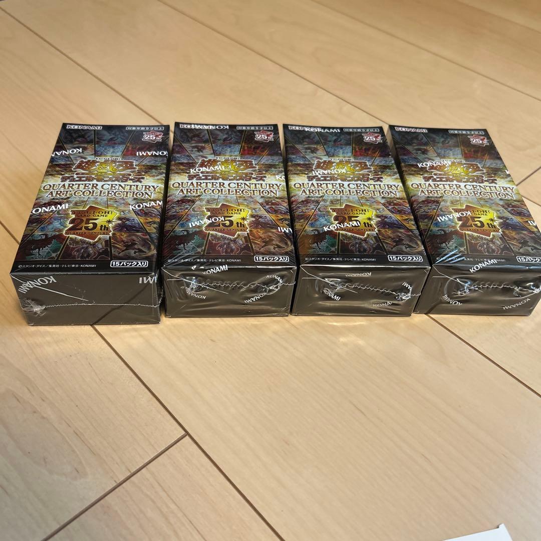 【シュリンク付未開封】遊戯王クォーターセンチュリーアートコレクション4BOX