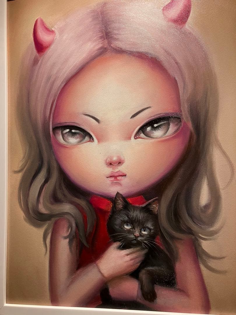 タイ人現代アート作家　Kanjana Kumkrut 2024年直筆原画