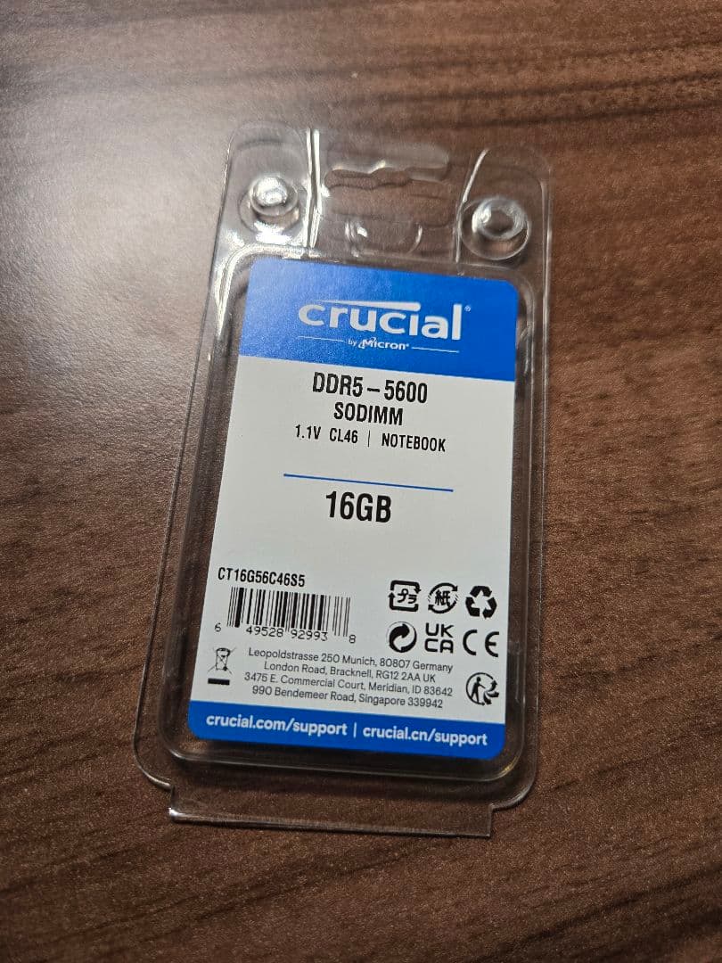 Samsung メモリ DDR5-4800 8GB