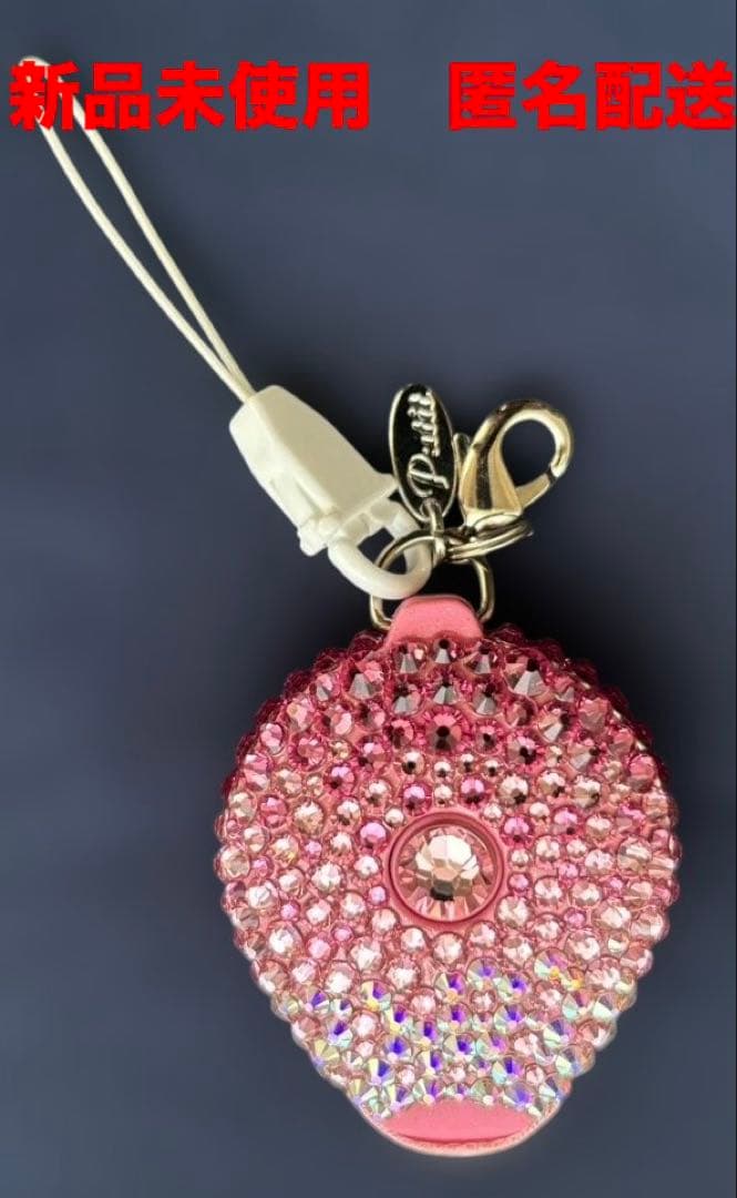 【新品未使用】デコプティデコPUTTIプティ リール式ストラップ　スワロフスキー