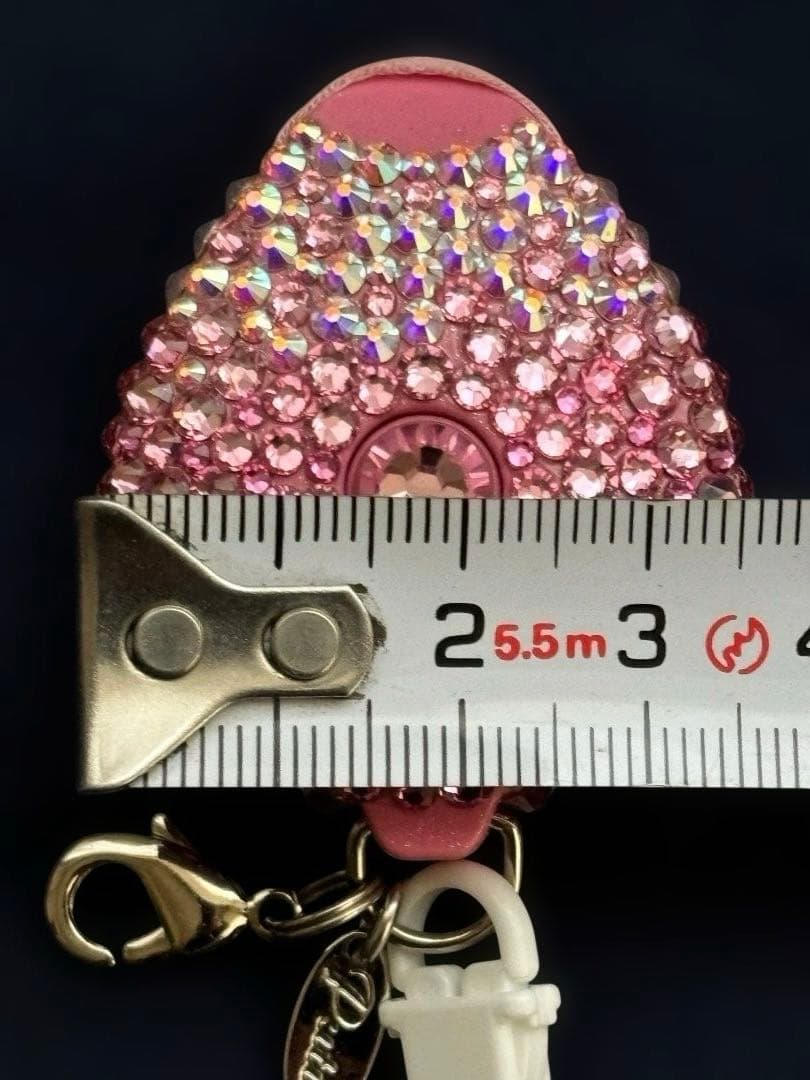 【新品未使用】デコプティデコPUTTIプティ リール式ストラップ　スワロフスキー