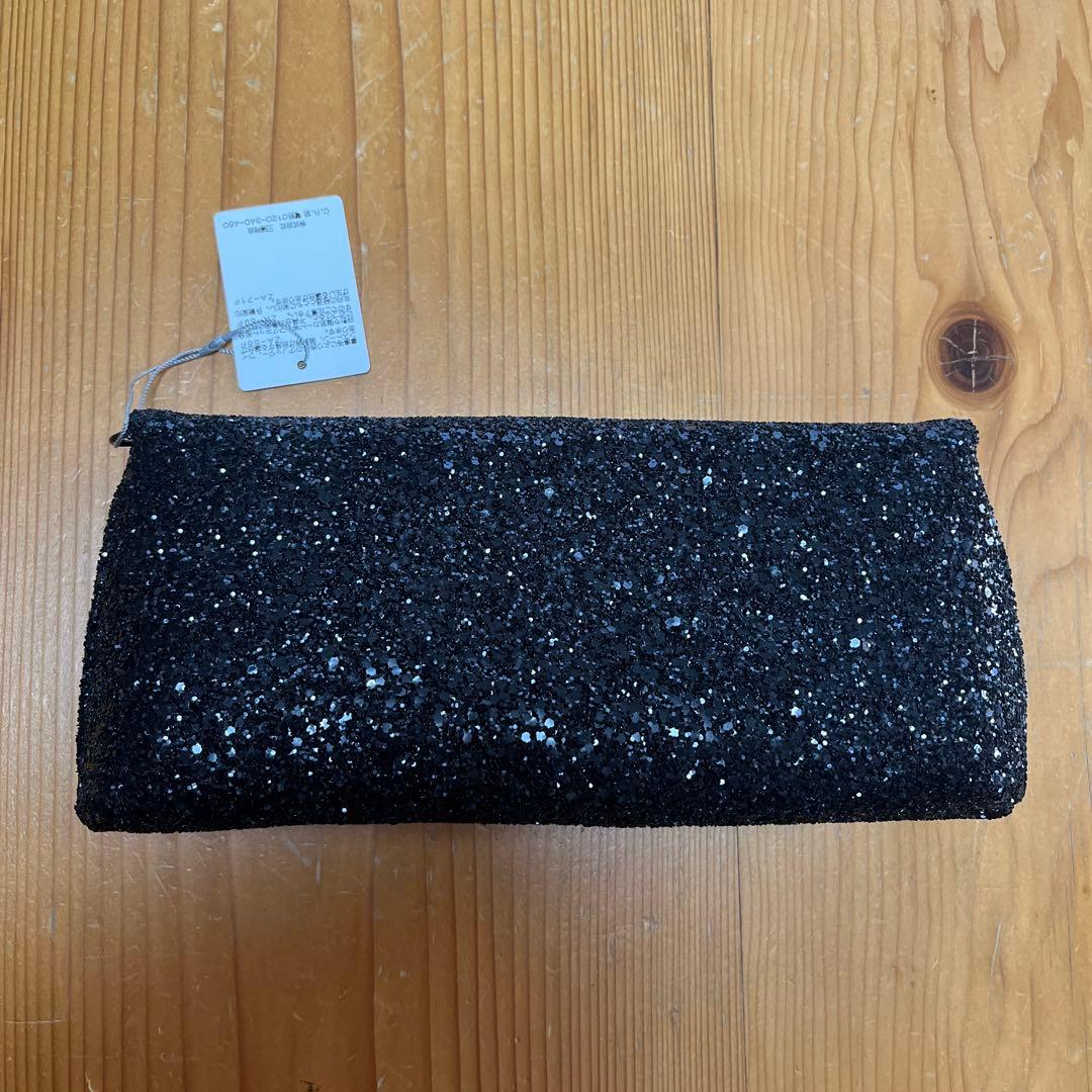 エポカ　パーティバッグ　黒　ビジュー付　新品未使用