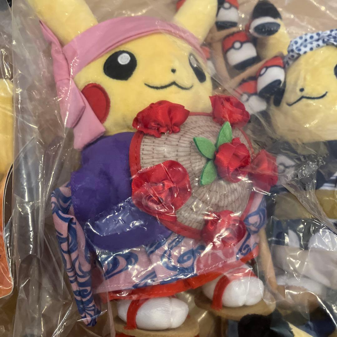 ポケモンセンタートウホク　ピカチュウ ぬいぐるみ 6種セット