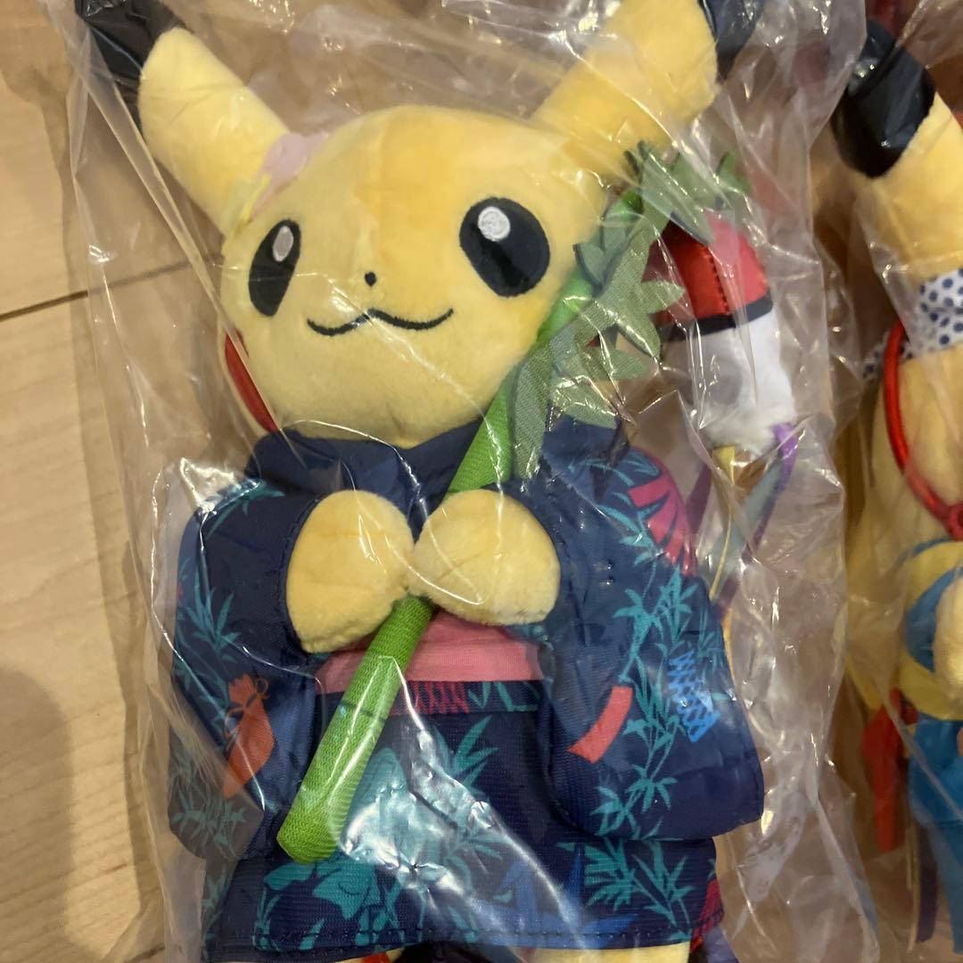 ポケモンセンタートウホク　ピカチュウ ぬいぐるみ 6種セット