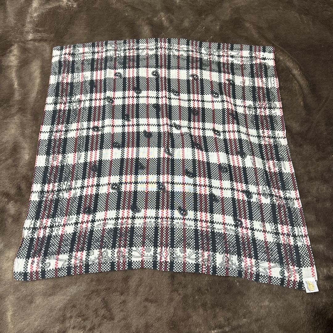 THE WORLD IS YOURS ペイズリーチェック バンダナ