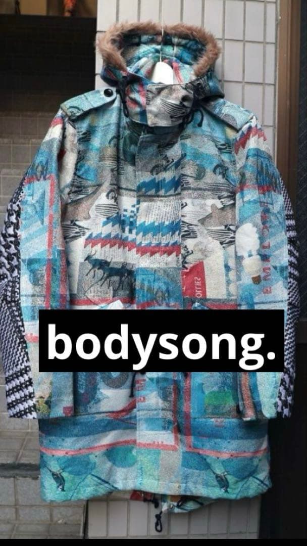 T*O様 BODYSONG ボディーソング ジャガード グラフィック 総柄フード