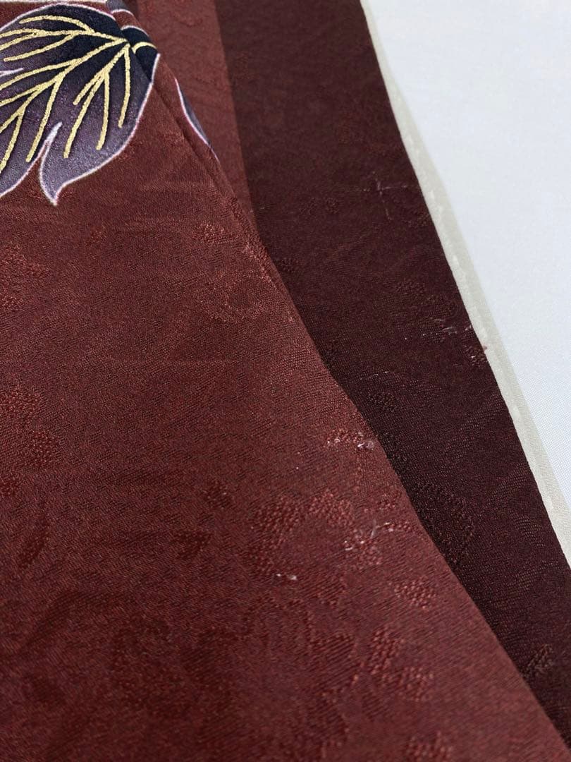 振袖 豪華 大輪 牡丹 金彩 金刺繍 紋意匠 柄八掛 身丈168cm